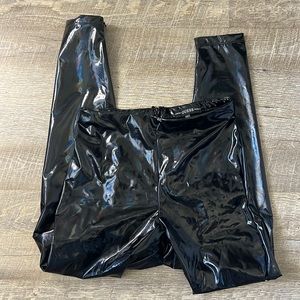 Guess Holographic Faux Leather Pants Size Small